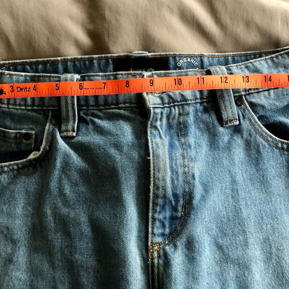 Men’s cropped raw hem denim jeans relaxed fit - Picture 4 of 5